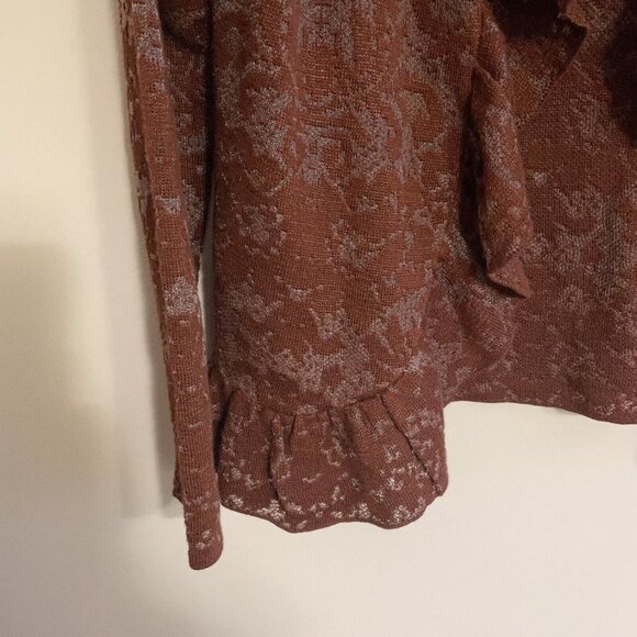 Chico's Brown Patterned Cardigan - Picture 3 of 10
